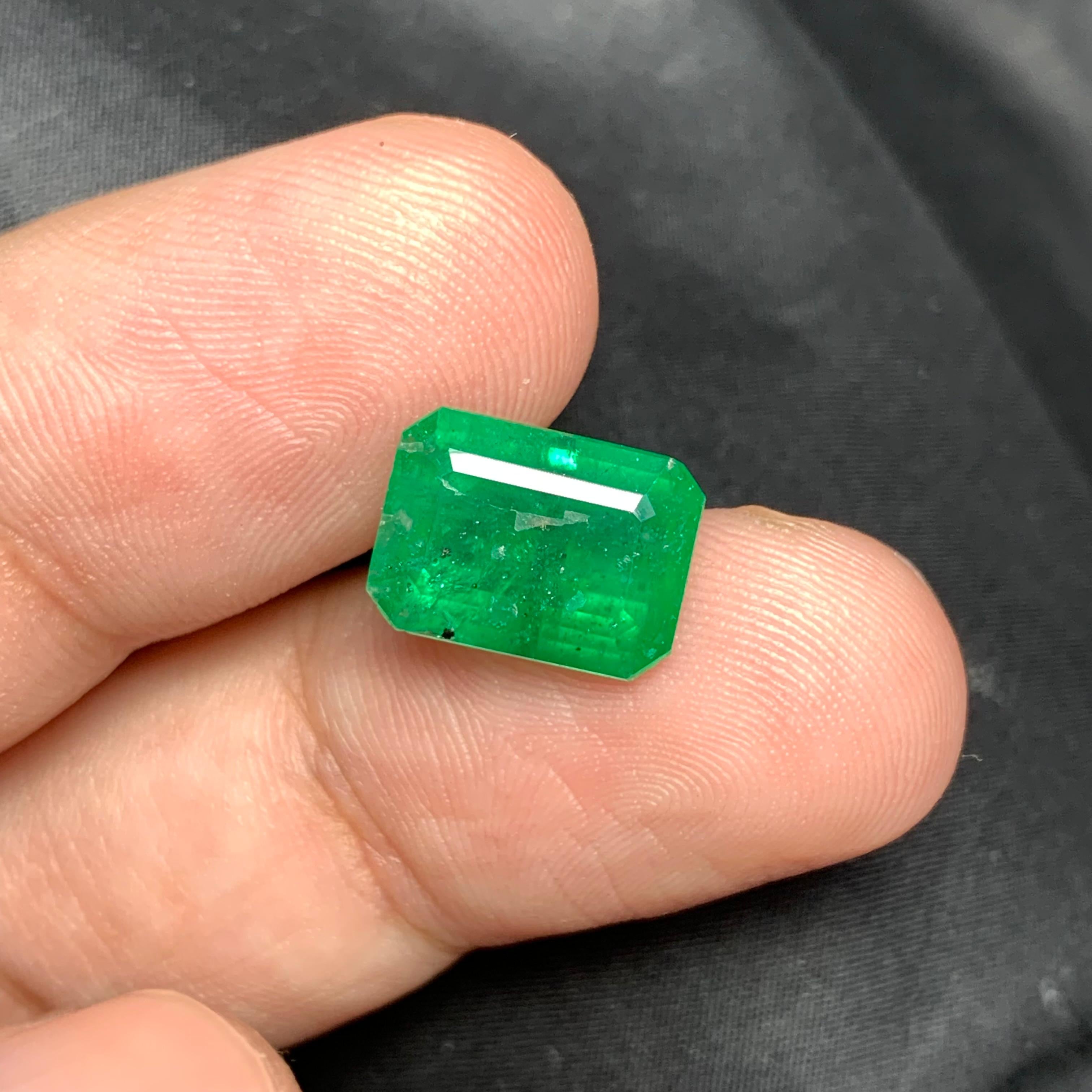 Loose Emerald
Weight: 3.95 Carats
Dimensions: 11.7 x 8.1 x 5 Mm
Origin: Swat Pakistan
Shape: Emerald
Color: Green
Treatment: Non
Certificate: On Demand

The Swat Emerald, also known as the Mingora Emerald, is a rare and highly prized gemstone