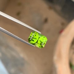 3.95 Carat Natural Loose Fancy Cut Peridot Gemstone for Jewelry Making