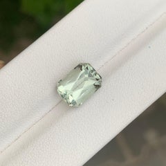3.95 Carat Natural Loose Green Amethyst Scissor Cut Gemstone