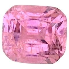 3.95 Carat Natural Loose Pink Tourmaline Cushion Shape Gemstone
