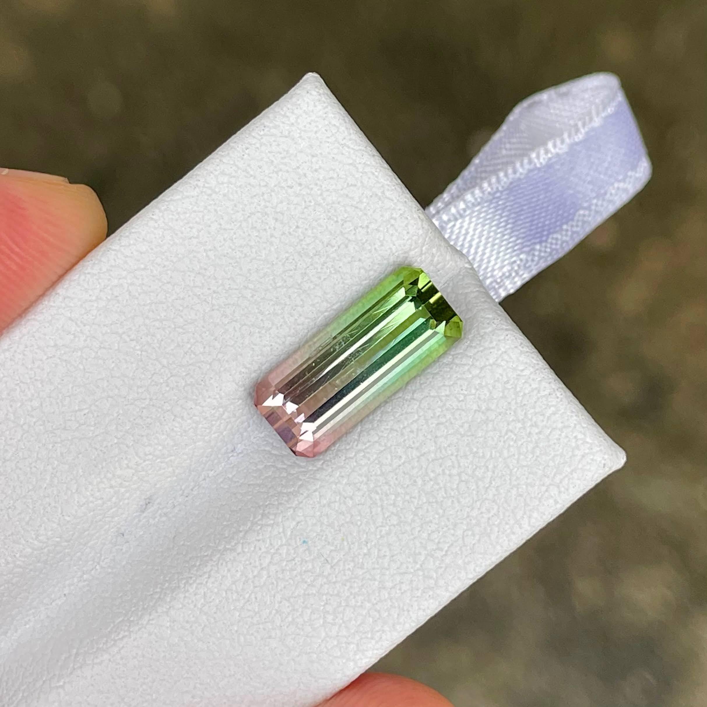 Poids 3,95 carats
Dimensions 14,1x6,1x5,1 mm
Traitement aucun 
Origine Afghanistan 
Clarté VVS
Forme octogonale 
Taille émeraude 



La tourmaline bleue bi-colore de 3,95 carats présente une taille émeraude envoûtante, provenant des riches mines