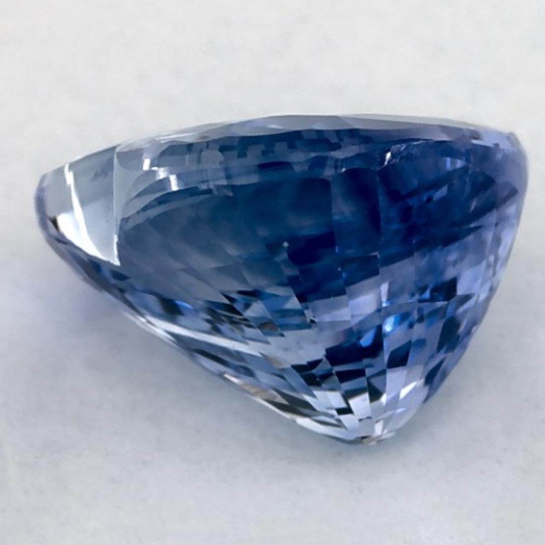3.95 Ct Blue Sapphire Heart Loose Gemstone In New Condition For Sale In Fort Lee, NJ