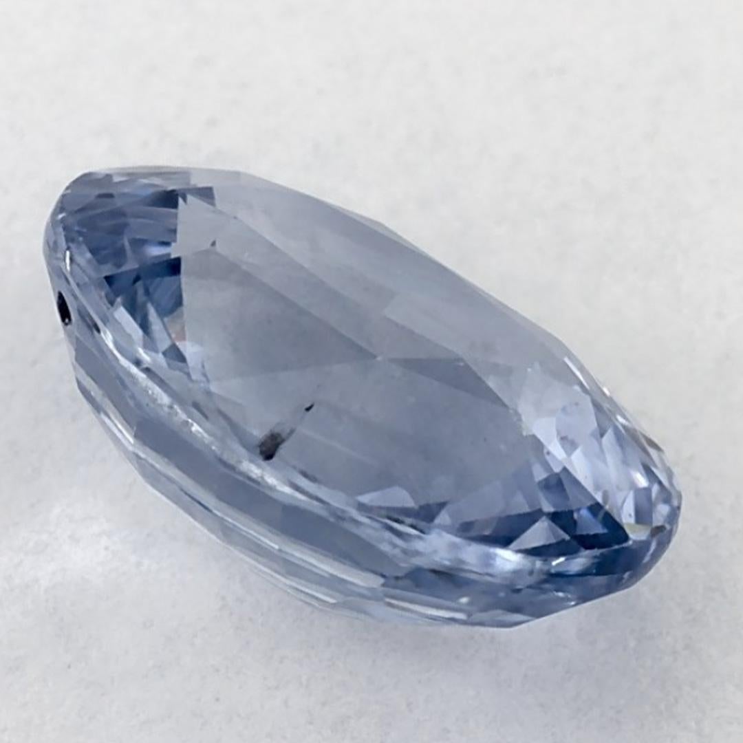 3.95 carati di zaffiro blu ovale sfuso in vendita 1