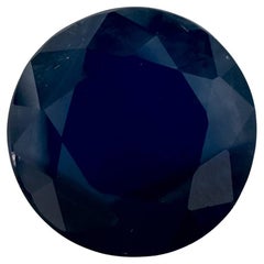 3.95 Ct Blue Sapphire Round Loose Gemstone