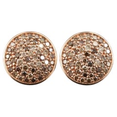 Boucles d'oreilles en or 14 carats avec diamants 0,75 carat / Neuf / Effy / Luxury