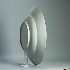 39.5CM Antique Kraak Edo period 1680-1690 Japanese Porcelain Huge Charger Arita