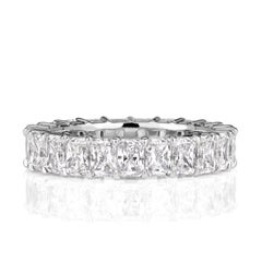 3.95ct Radiant Cut Diamond Eternity Band
