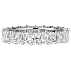 3.95ct Radiant Cut Diamond Eternity Band