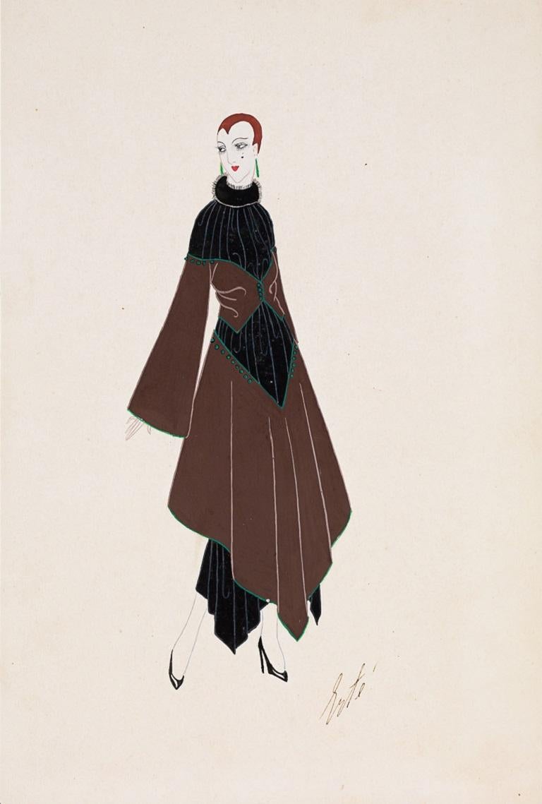 Design de mode sans titre, 1919 - Art de Erté