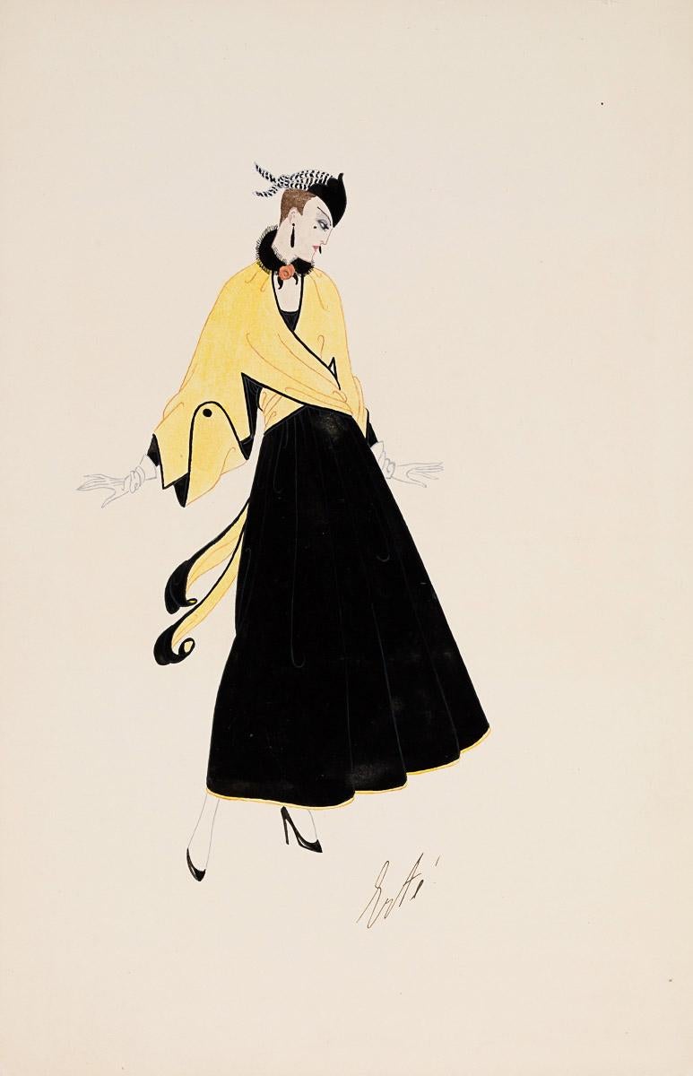 Henri Bendel Coat, 1915 - Art by Erté