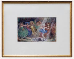 Vintage Framed Mid 20th Century Watercolour - The Final Performance