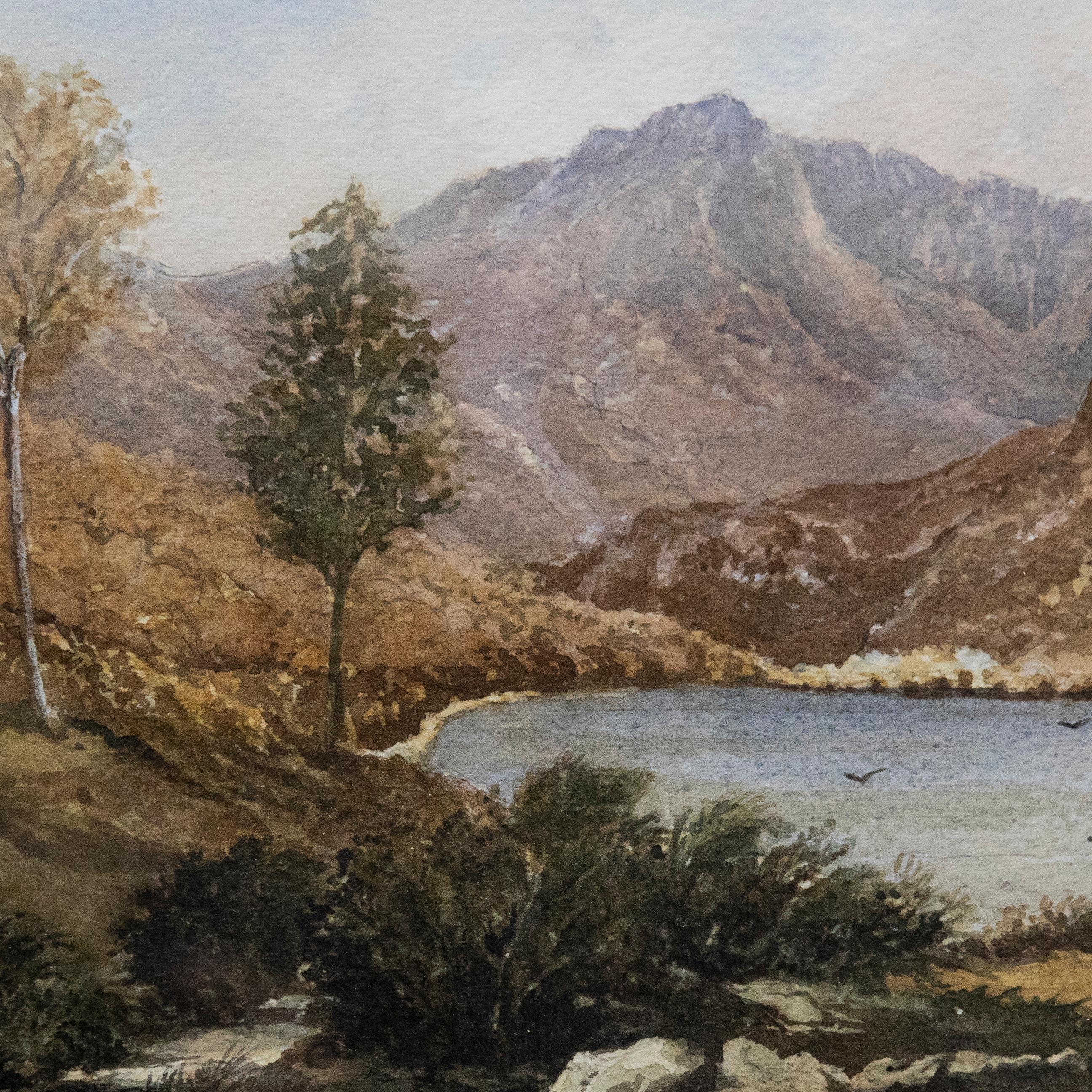 General Sir John Stibbon OBE - Framed Watercolour, Snowdon-Across Llyn Cwellyn For Sale 1