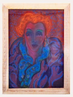 Ian Craig - Framed 20th Century Pastel, Looking Fierce