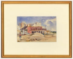 Aquarelle de Francis George Coleridge (1838-1923), Guarding the Hill Fort