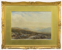 James Orrock RI ROI (1829-1913) - Gerahmtes Aquarell, Rinder in den Highlands