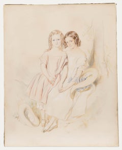 English School 1853 Watercolour - Portrait of William & Mary Richford