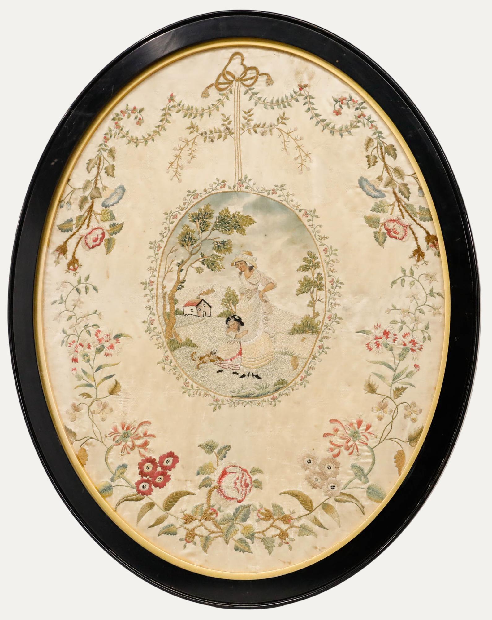 Georgian Embroidery - Family Walk - Art by Unknown
