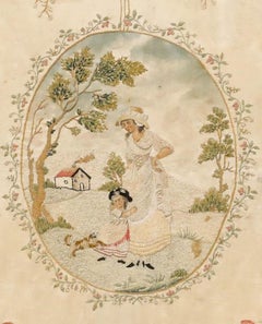 Broderie géorgienne - Promenade en famille