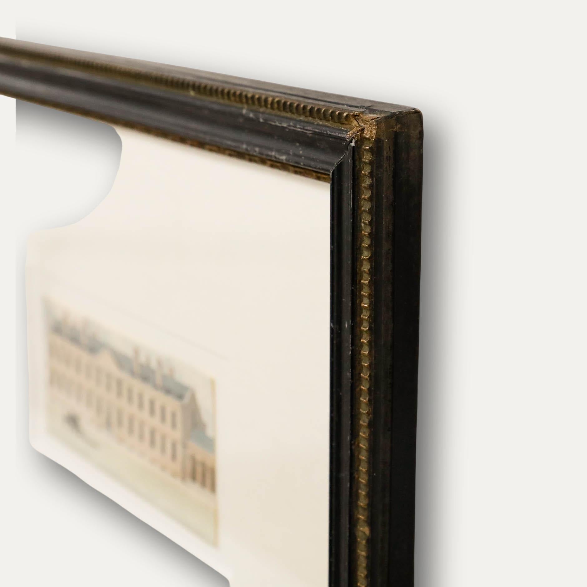 Aquarelle du début du 19e siècle - Les casernes en vente 1