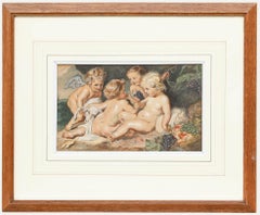 After Peter Paul Rubens (1577-1640) - 19th Century Watercolour, Angels