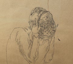 La Torera, Surrealist Ink Drawing by José Luis Cuevas