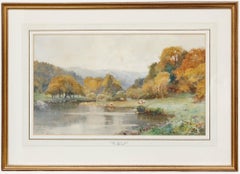 Thomas Phillips (fl.1886-1913) - Late 19th Century Watercolour, A Quiet Pool