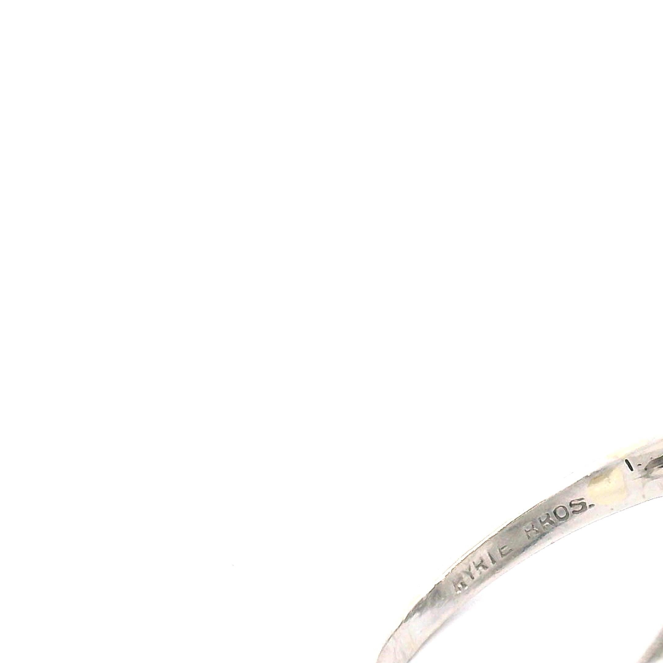 3,96ct. Bague de fiançailles ancienne avec diamant en forme de poire en vente 8