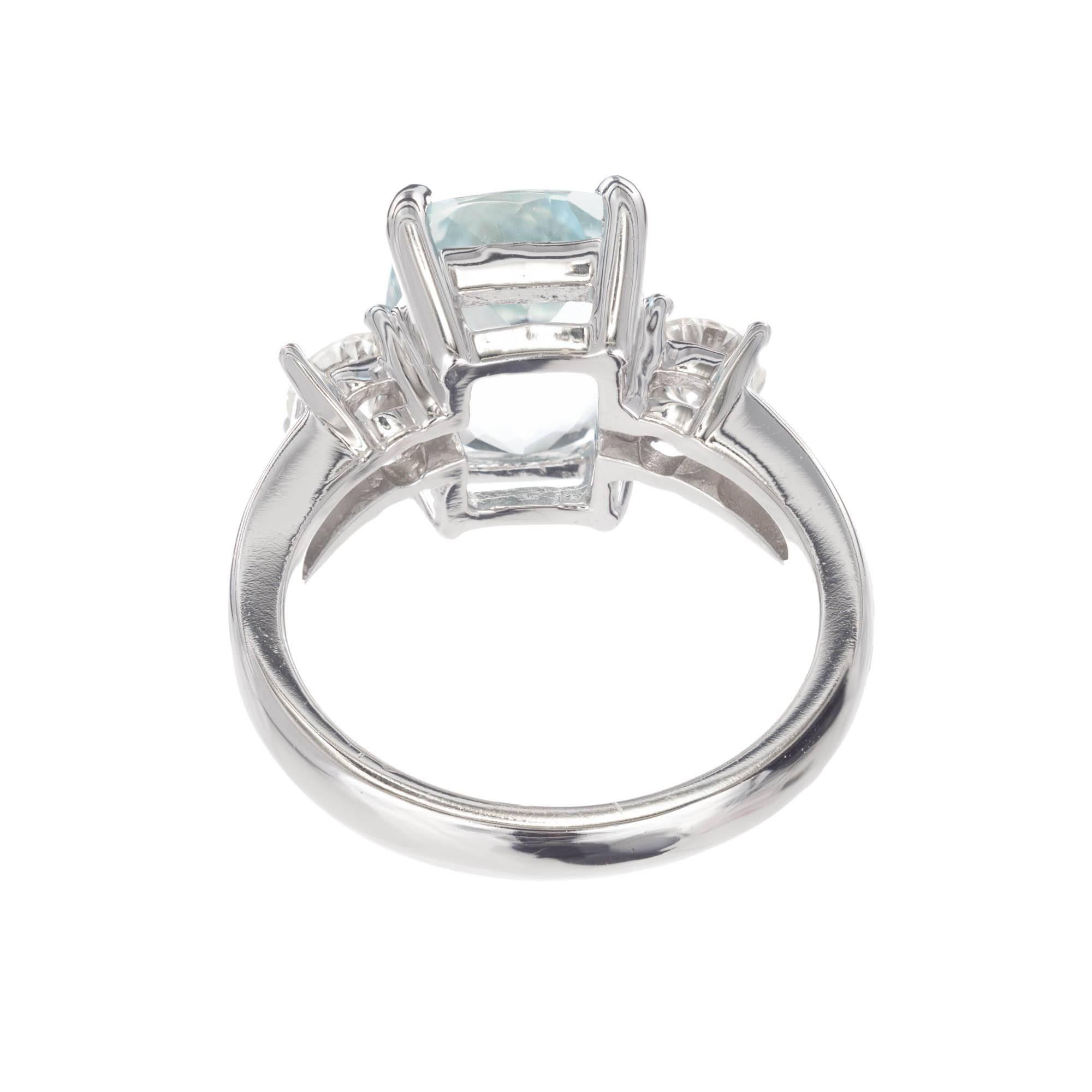 aqua diamond ring