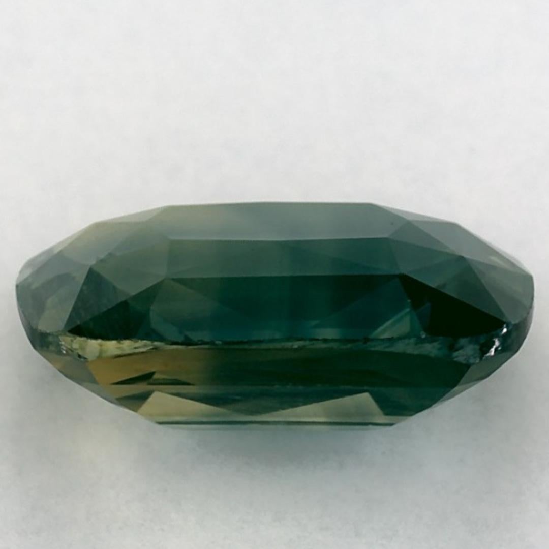 Zafiro verde de 3.97 qt Gema suelta en cojín en Nuevo estado para la venta en Fort Lee, NJ