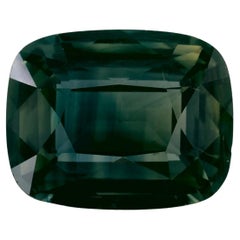 3.97 Ct Green Sapphire Cushion Loose Gemstone (pierre précieuse en vrac)
