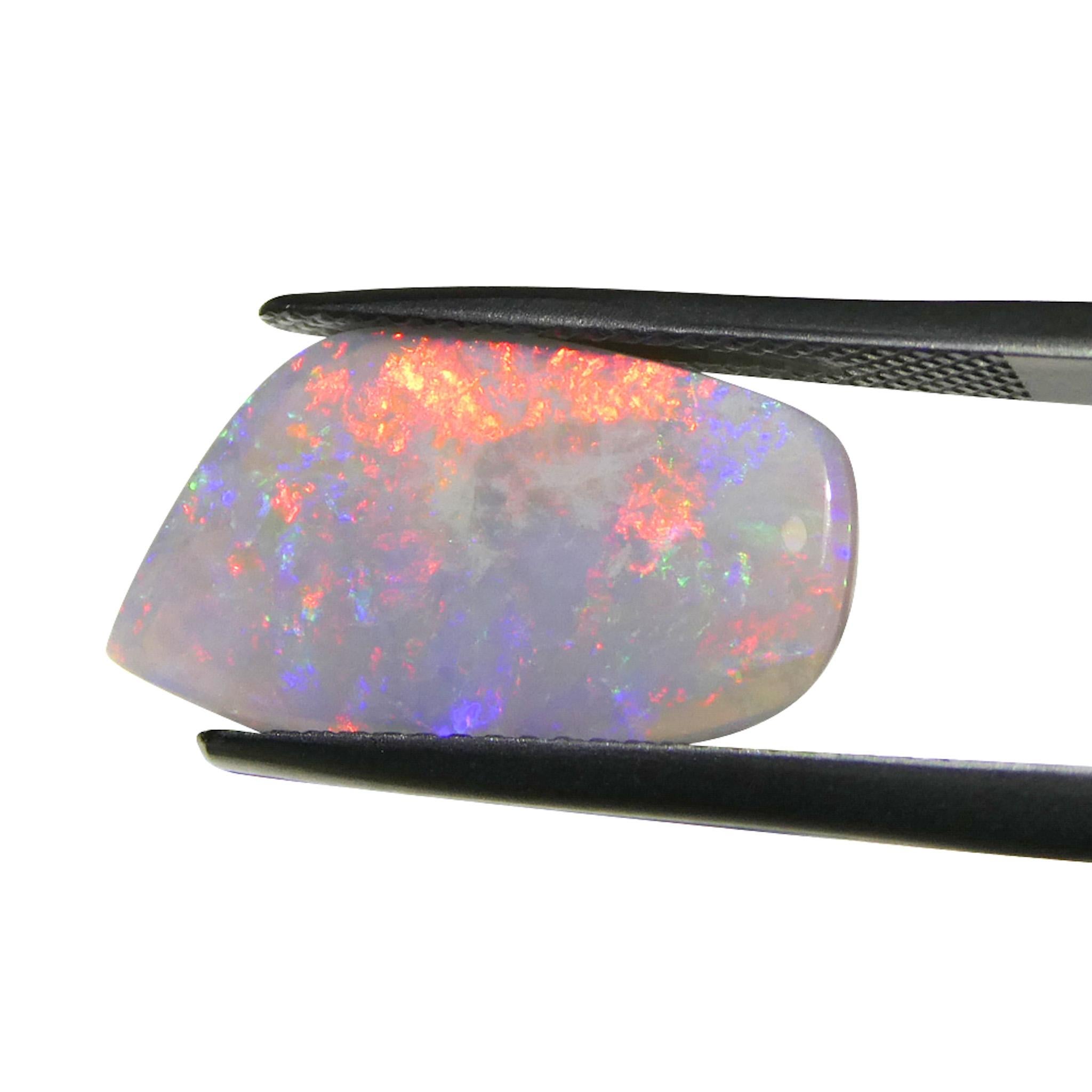 3,98ct Opale grigio cabochon a forma libera dall'Australia in vendita 6