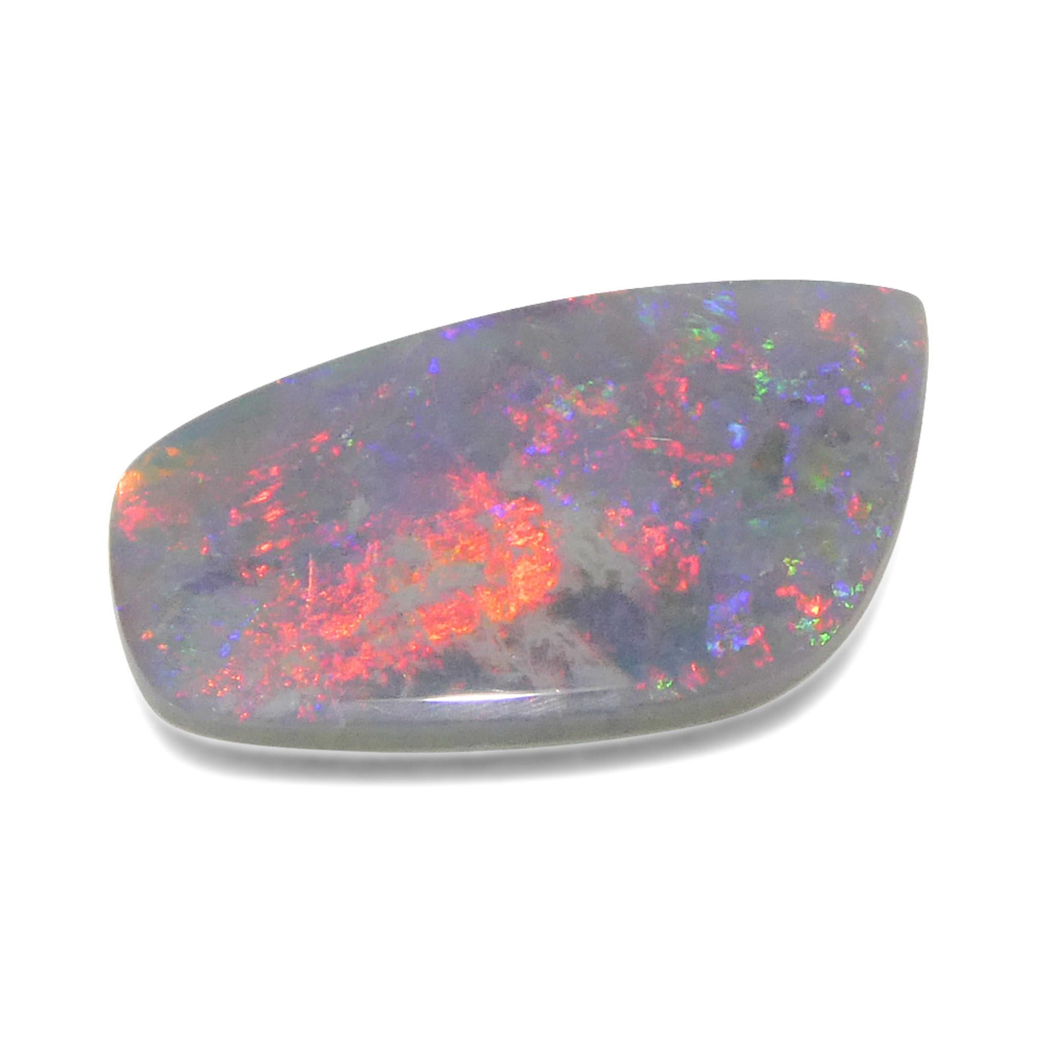 3,98ct Opale grigio cabochon a forma libera dall'Australia in vendita 4
