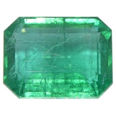 3,98ct Achteck-/Smaragdschliff Grüner Smaragd GIA zertifiziert Sambia (F2)