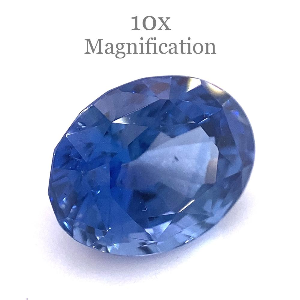 Saphir bleu ovale de 3,98 carats certifié GIA, Sri Lanka en vente 6