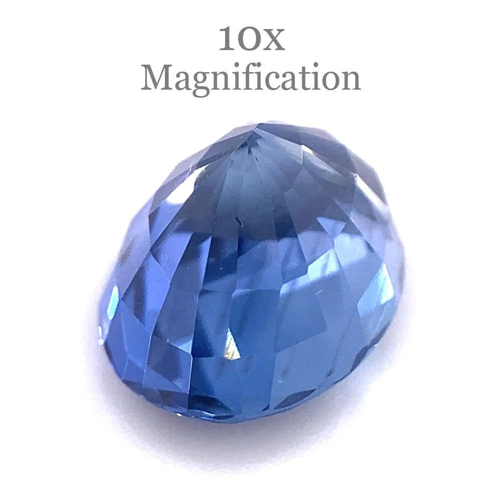 Saphir bleu ovale de 3,98 carats certifié GIA, Sri Lanka en vente 7
