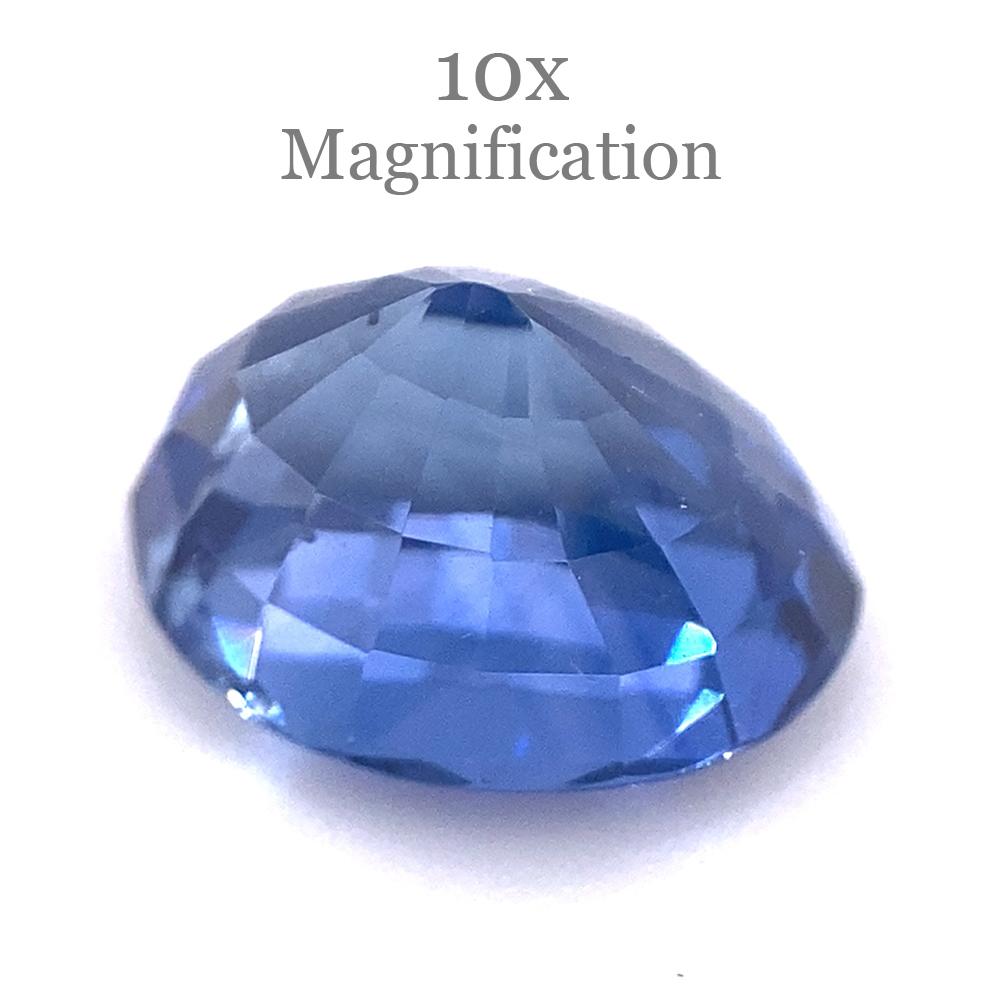Saphir bleu ovale de 3,98 carats certifié GIA, Sri Lanka en vente 8