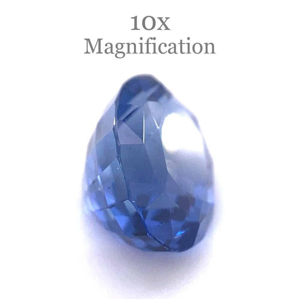 Saphir bleu ovale de 3,98 carats certifié GIA, Sri Lanka Unisexe en vente