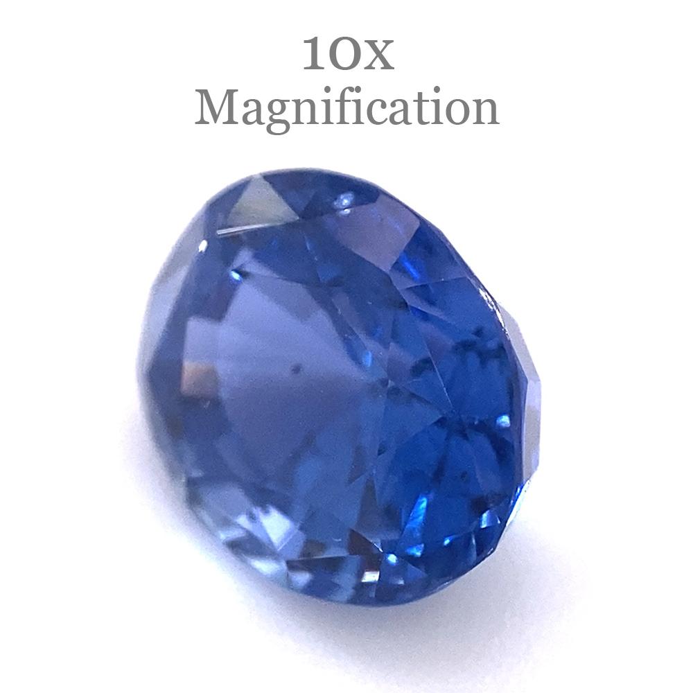 Saphir bleu ovale de 3,98 carats certifié GIA, Sri Lanka en vente 2
