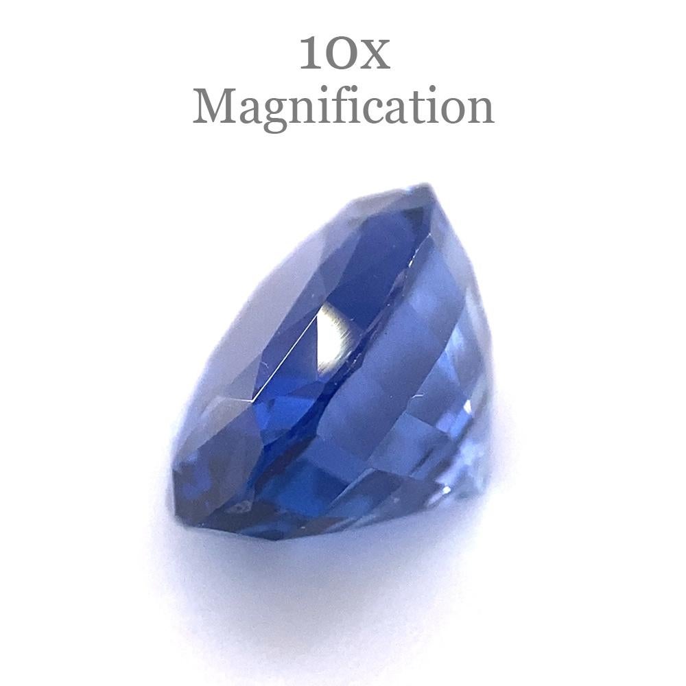 Saphir bleu ovale de 3,98 carats certifié GIA, Sri Lanka en vente 3