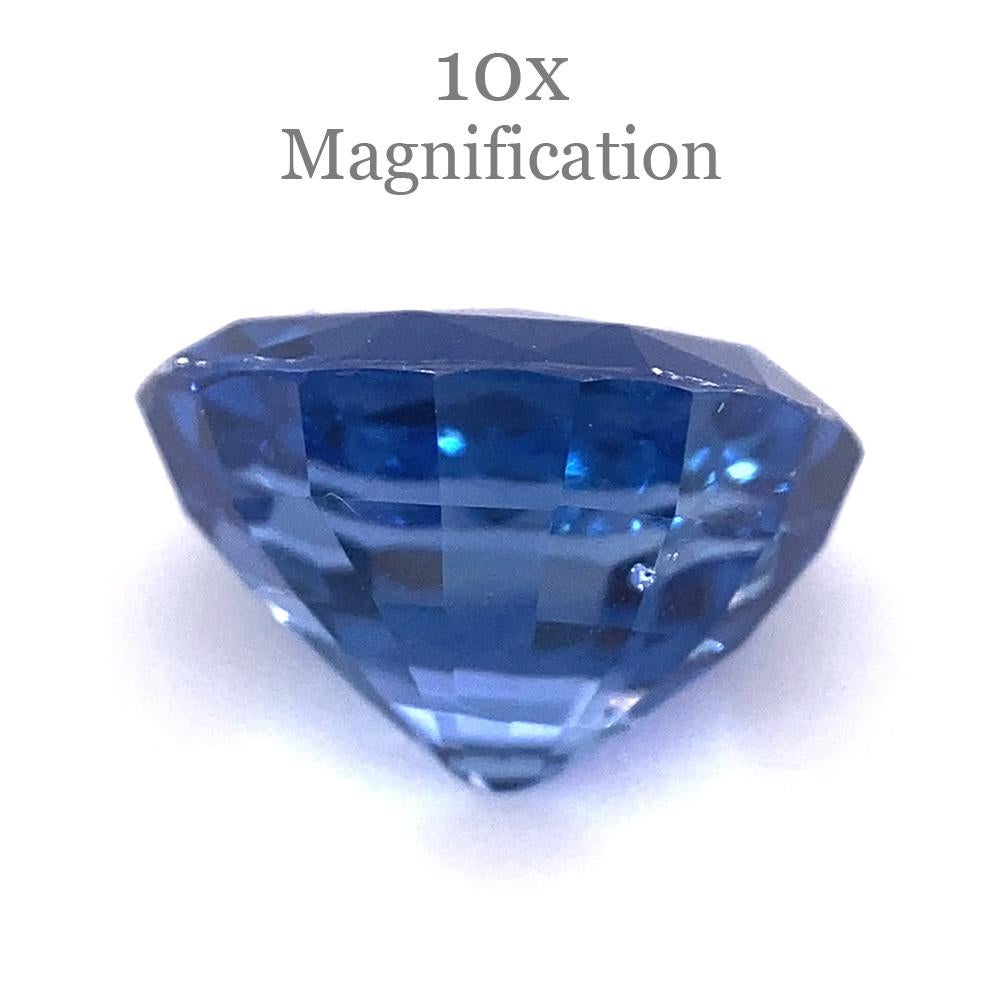 Saphir bleu ovale de 3,98 carats certifié GIA, Sri Lanka en vente 4