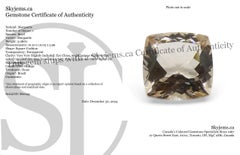 3.98ct Square Cushion Pink-Orange Morganite