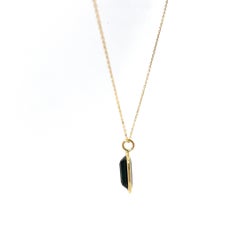 3.98ct Tourmaline Pendant – 18ct Yellow Gold Halo Design