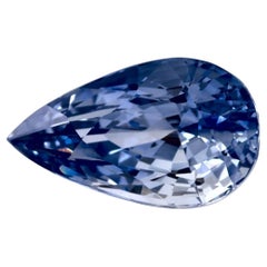 3.99 Ct Blue Sapphire Pear Loose Gemstone