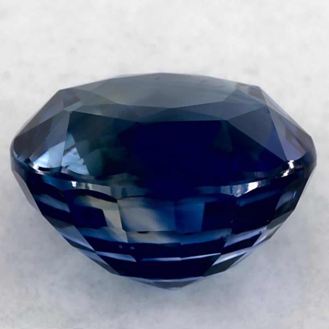 3.99 Karat Blauer runder Saphir, loser Edelstein im Zustand „Neu“ im Angebot in Fort Lee, NJ