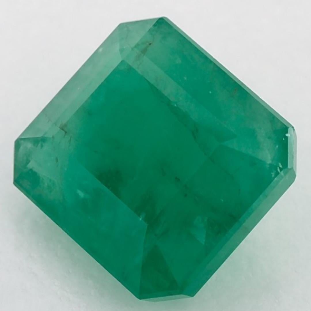 Taille octogone 3.99 Ct Emerald Octagon Cut Loose Gemstone (pierre précieuse en vrac) en vente