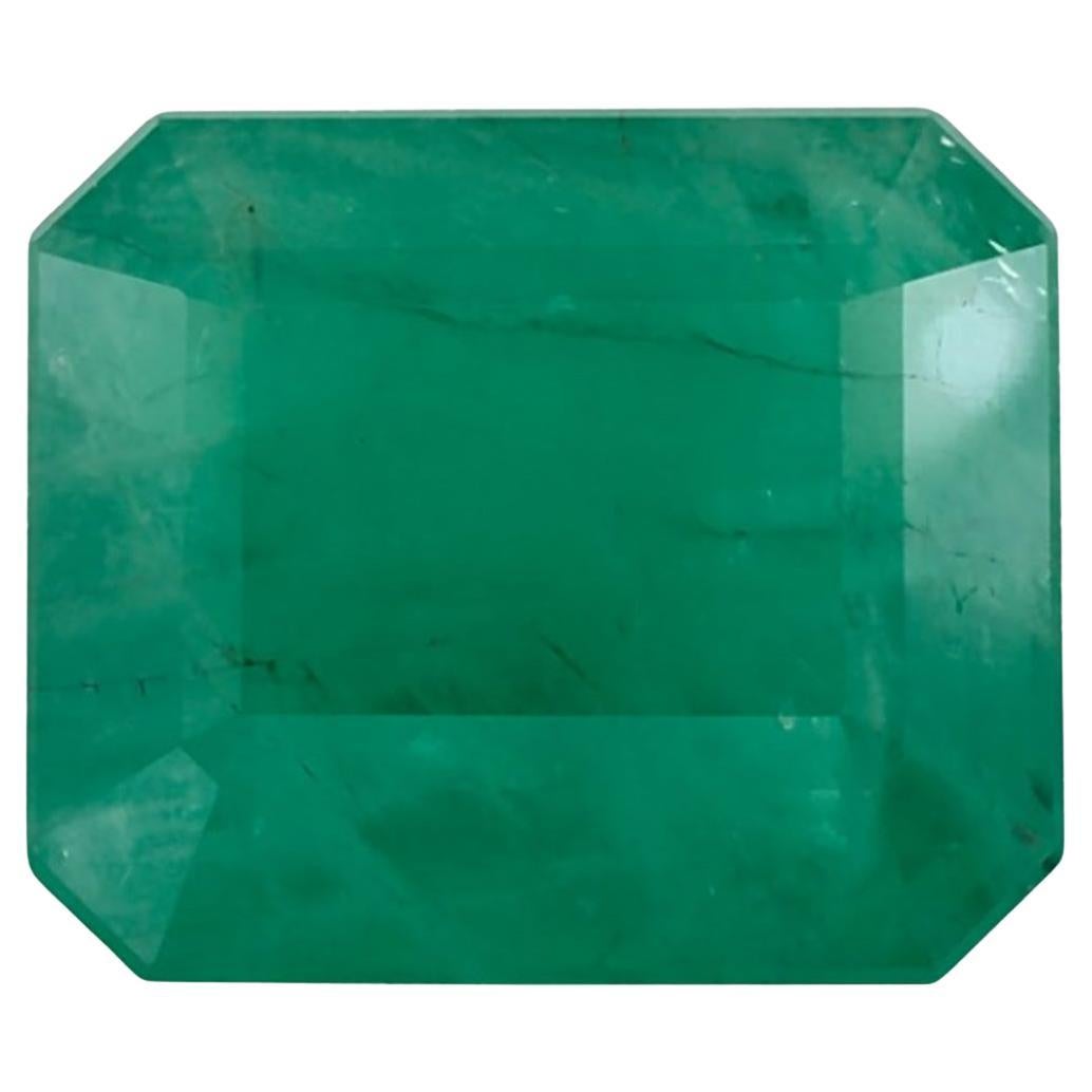 3.99 Ct Emerald Octagon Cut Loose Gemstone