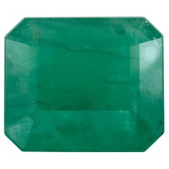 3.99 qt Esmeralda talla octágono Gema suelta