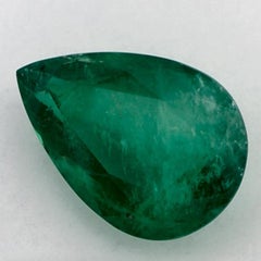 3.99 Karat Smaragd Birne Loser Edelstein