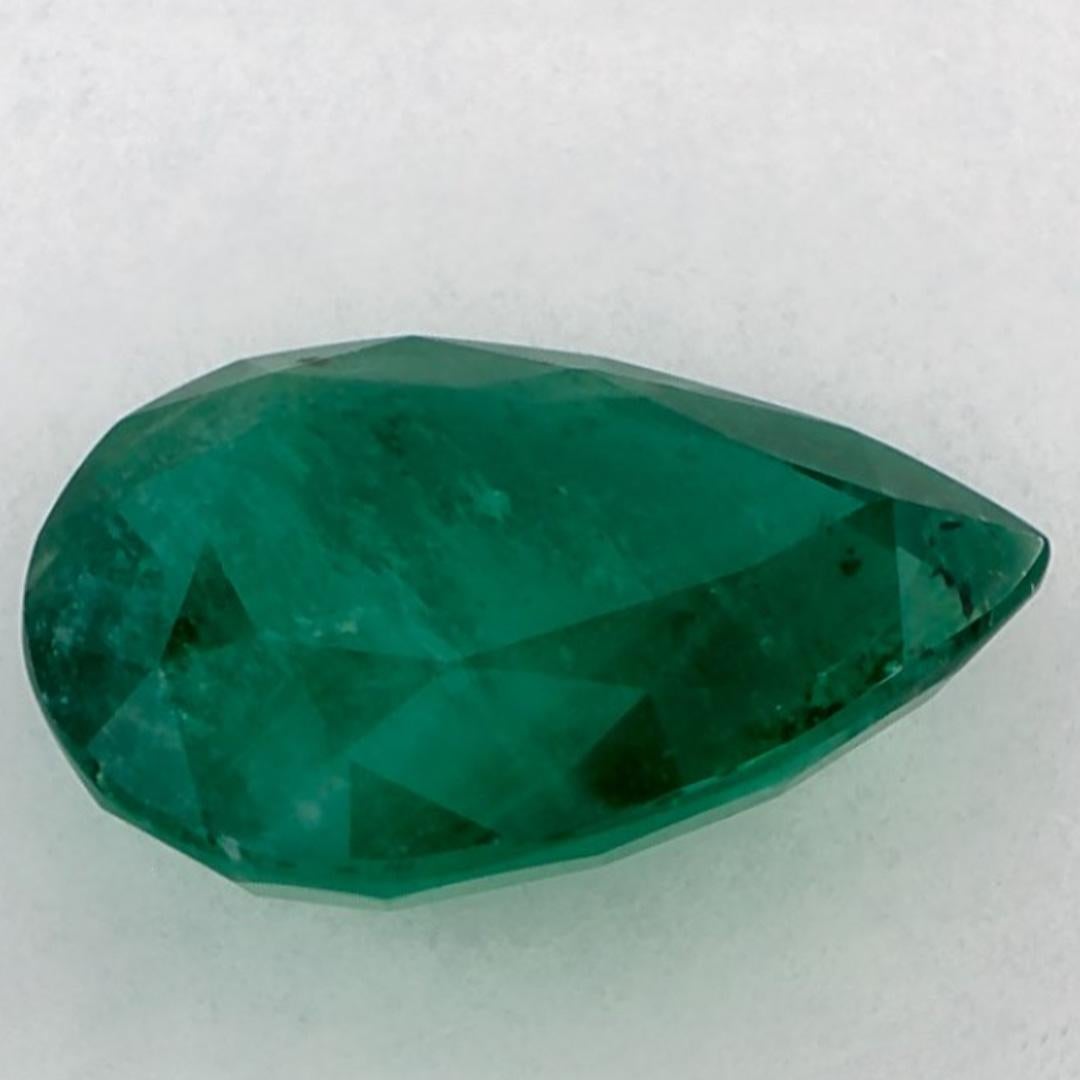 Gema suelta de pera esmeralda de 3.99 qt en Nuevo estado para la venta en Fort Lee, NJ
