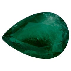 Gema suelta de pera esmeralda de 3.99 qt